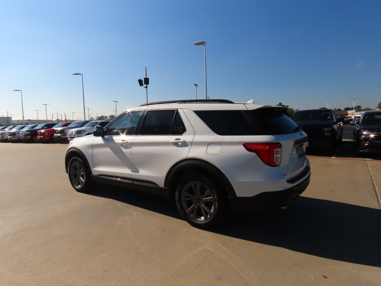 2022 Ford Explorer XLT Star White Metallic Tri-Coat at Planet Ford
