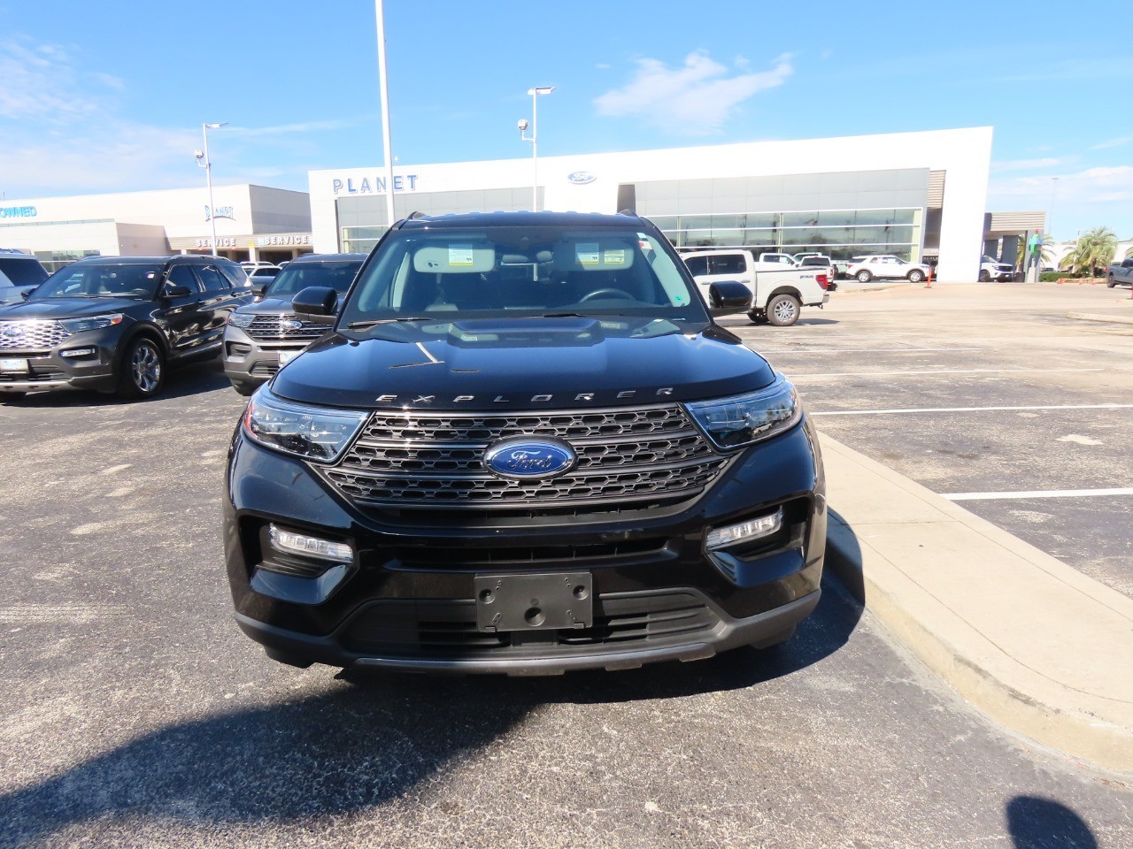 2023 Ford Explorer XLT Agate Black Metallic at Planet Ford
