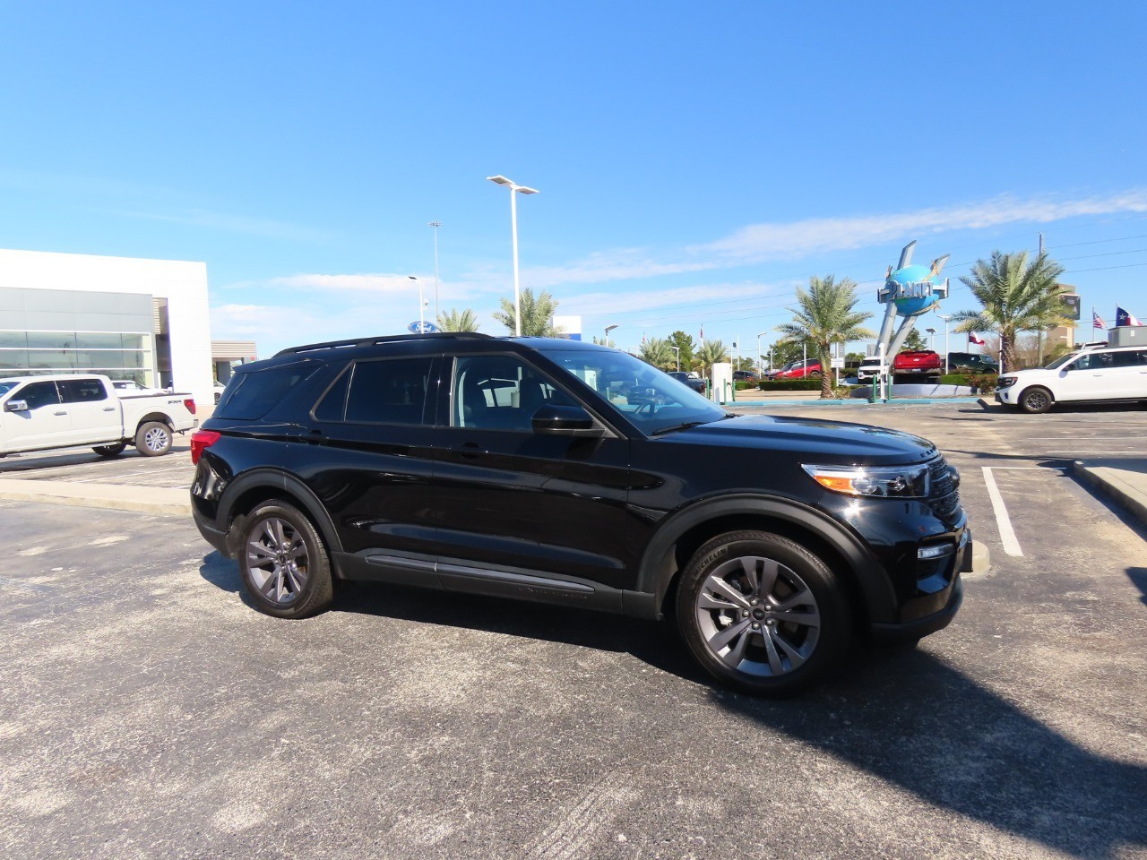 2023 Ford Explorer XLT Agate Black Metallic at Planet Ford