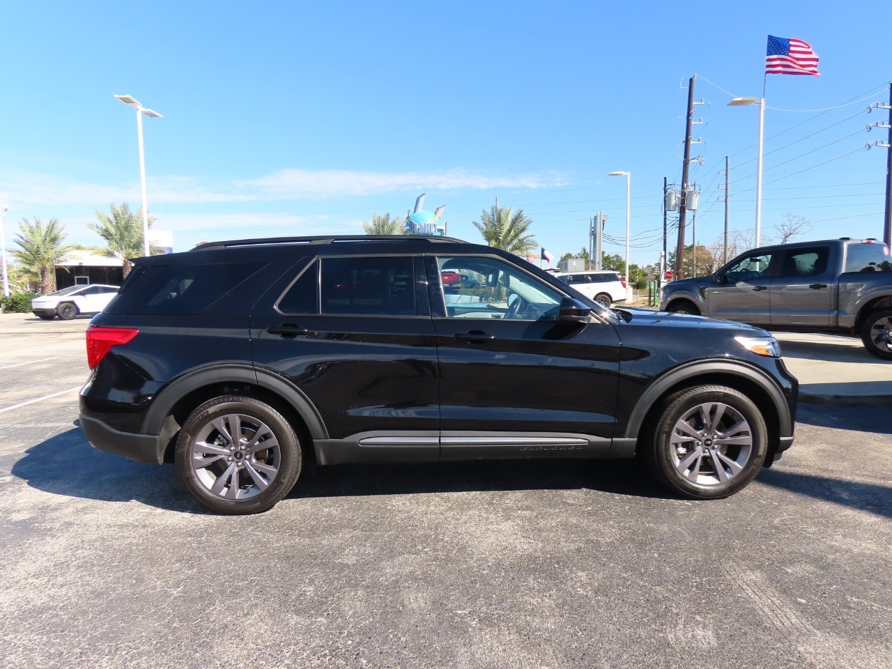 2023 Ford Explorer XLT Agate Black Metallic at Planet Ford