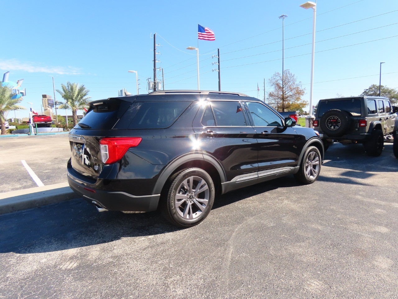 2023 Ford Explorer XLT Agate Black Metallic at Planet Ford