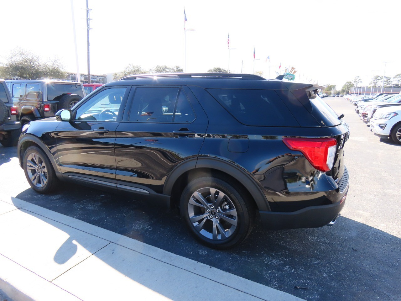 2023 Ford Explorer XLT Agate Black Metallic at Planet Ford