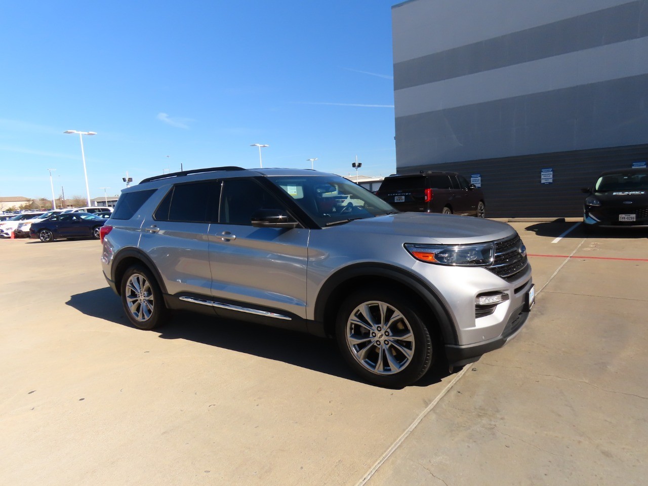 2022 Ford Explorer XLT Iconic Silver Metallic at Planet Ford