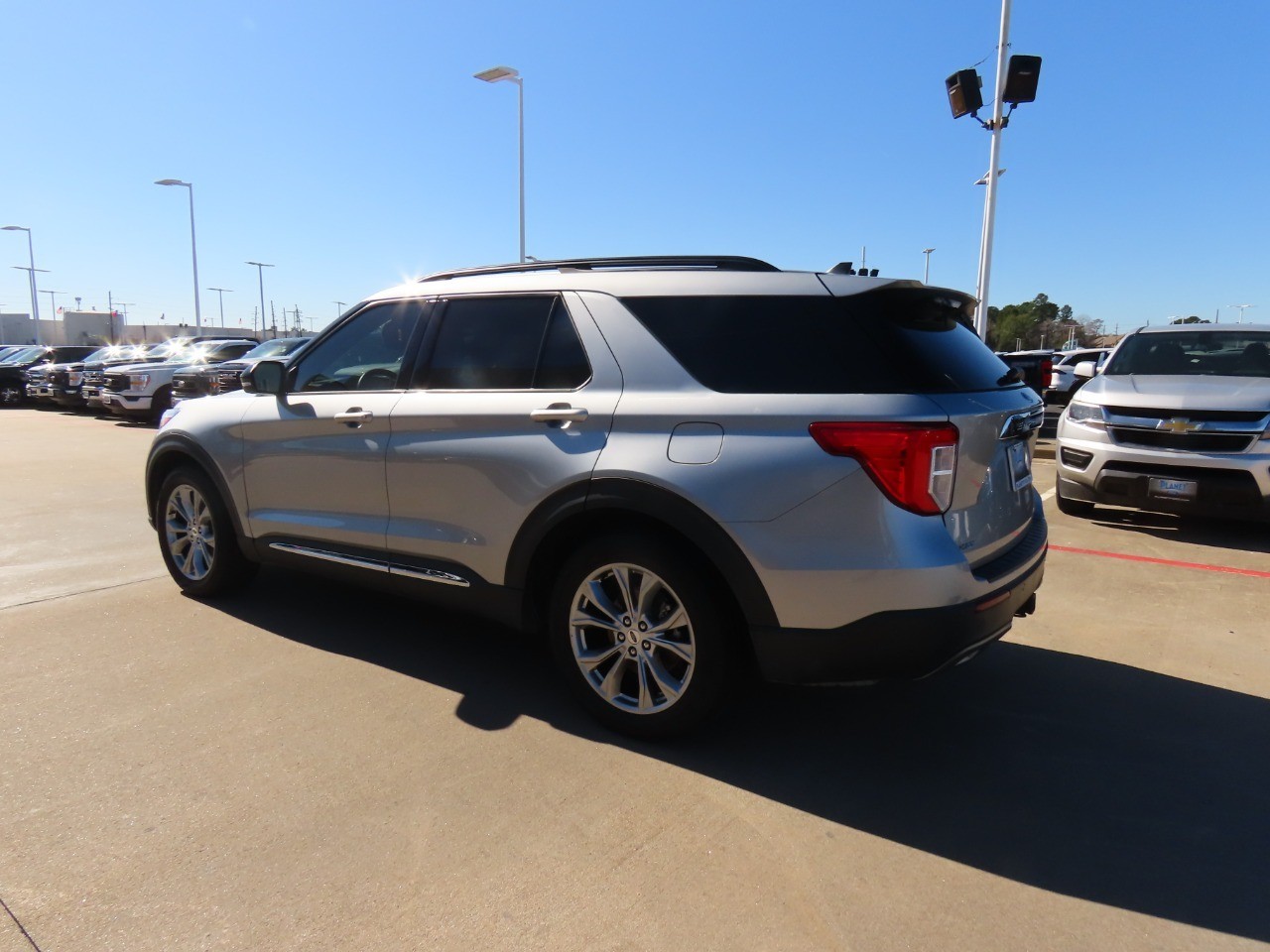 2022 Ford Explorer XLT Iconic Silver Metallic at Planet Ford