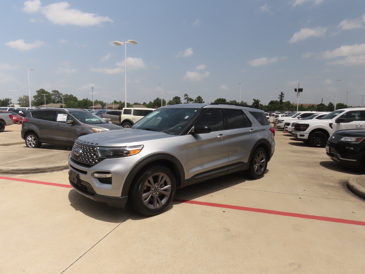 2022 Ford Explorer XLT Iconic Silver Metallic at Planet Ford