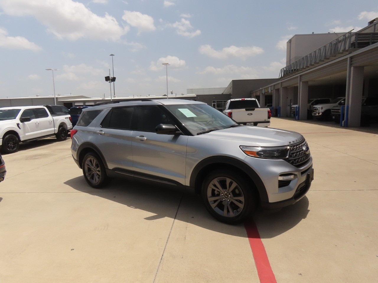 2022 Ford Explorer XLT Iconic Silver Metallic at Planet Ford