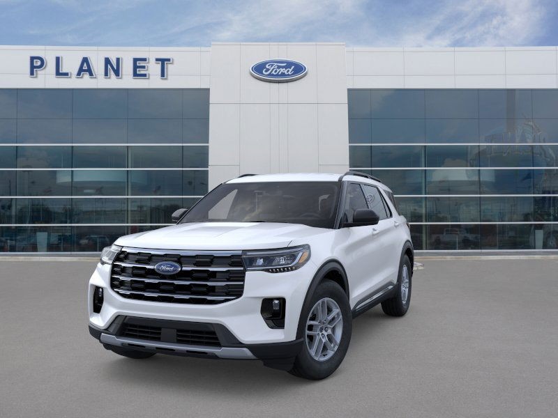 2025 Ford Explorer Active Star White Metallic Tri-Coat at Planet Ford