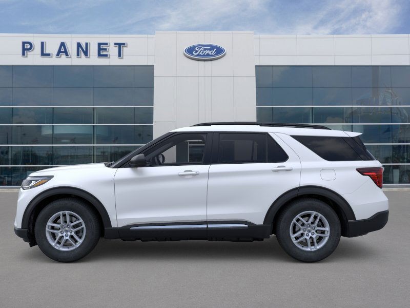 2025 Ford Explorer Active Star White Metallic Tri-Coat at Planet Ford