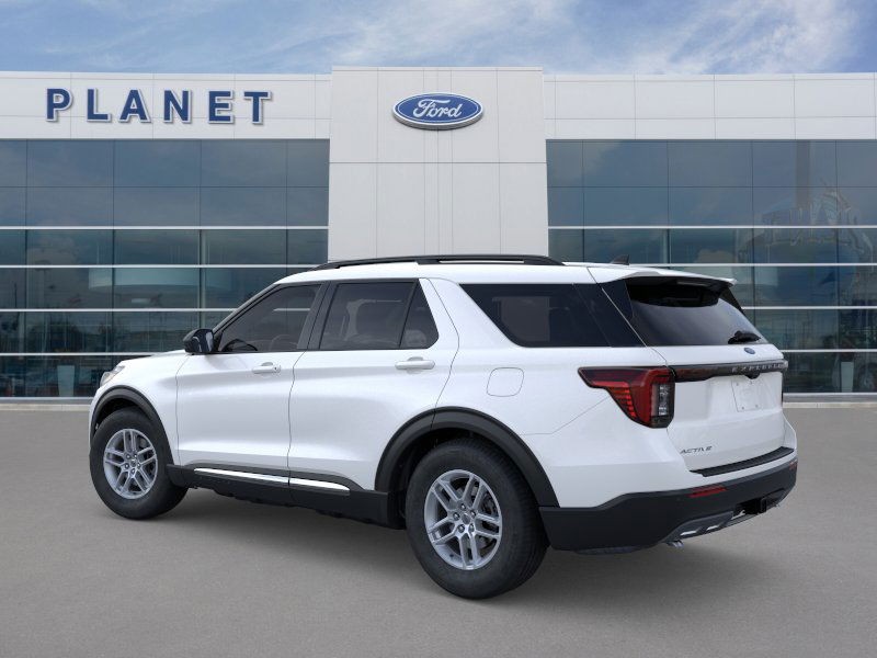 2025 Ford Explorer Active Star White Metallic Tri-Coat at Planet Ford