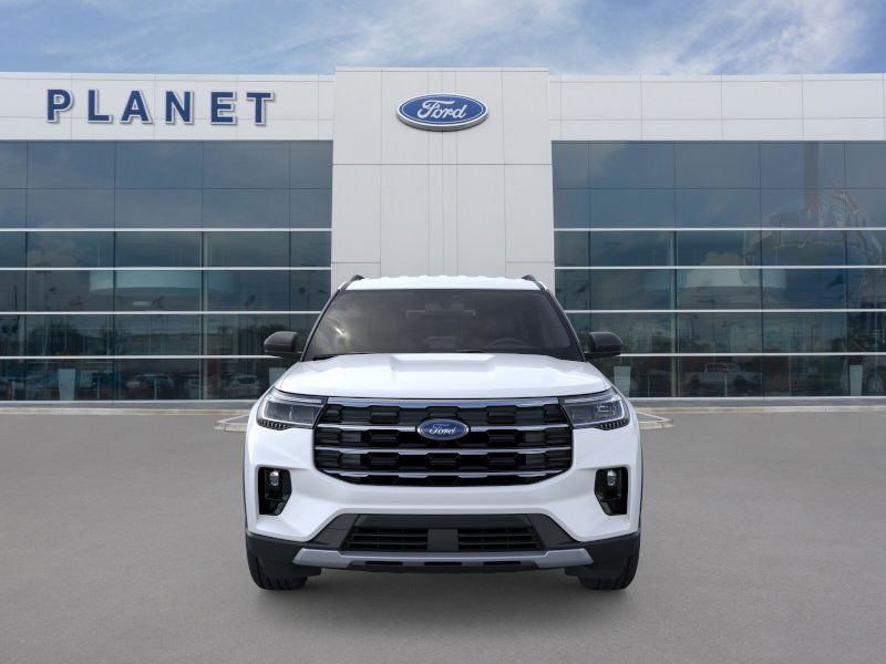 2025 Ford Explorer Active Star White Metallic Tri-Coat at Planet Ford
