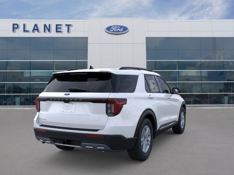 2025 Ford Explorer Active Star White Metallic Tri-Coat at Planet Ford