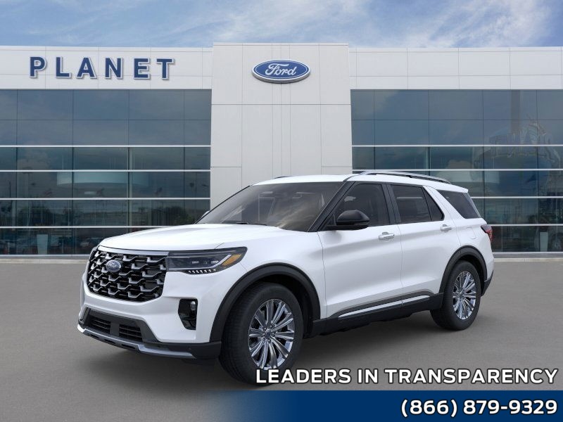 2026 Ford Explorer Platinum Star White Metallic Tri-Coat at Planet Ford