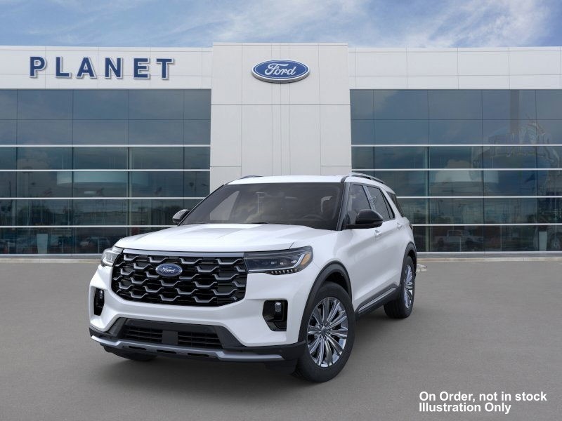 2026 Ford Explorer Platinum Star White Metallic Tri-Coat at Planet Ford