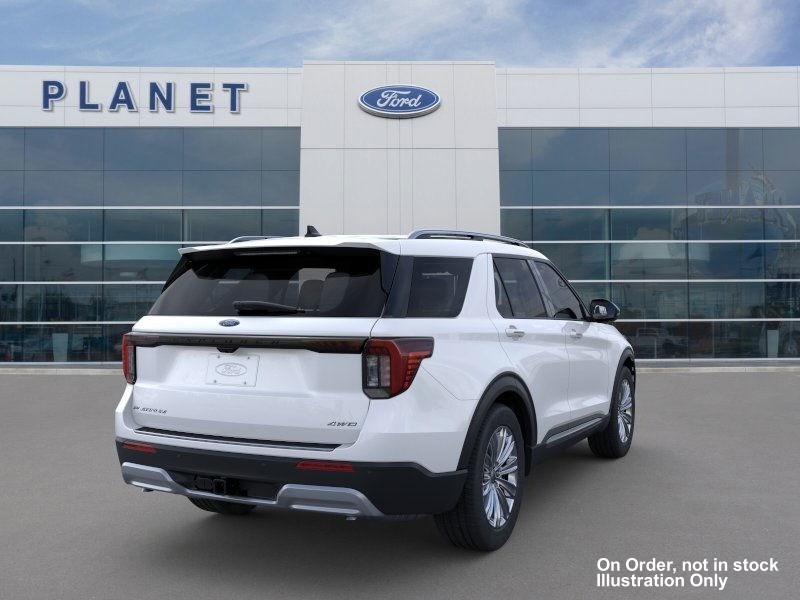 2026 Ford Explorer Platinum Star White Metallic Tri-Coat at Planet Ford