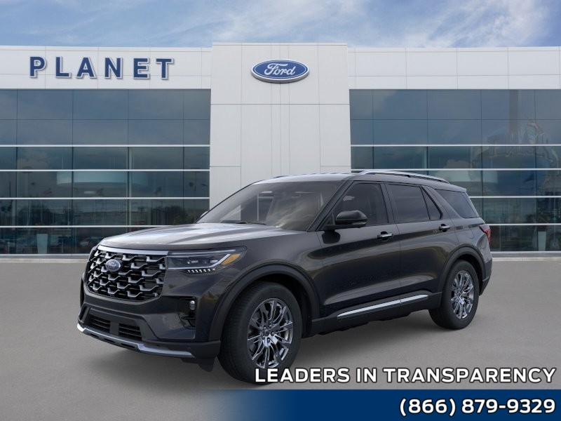 2026 Ford Explorer Platinum Agate Black Metallic at Planet Ford