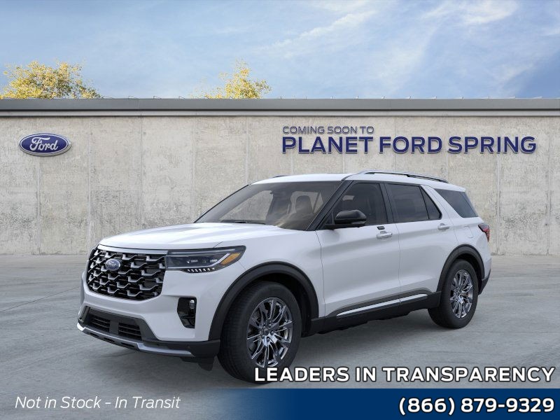 2026 Ford Explorer Platinum Space White Metallic at Planet Ford
