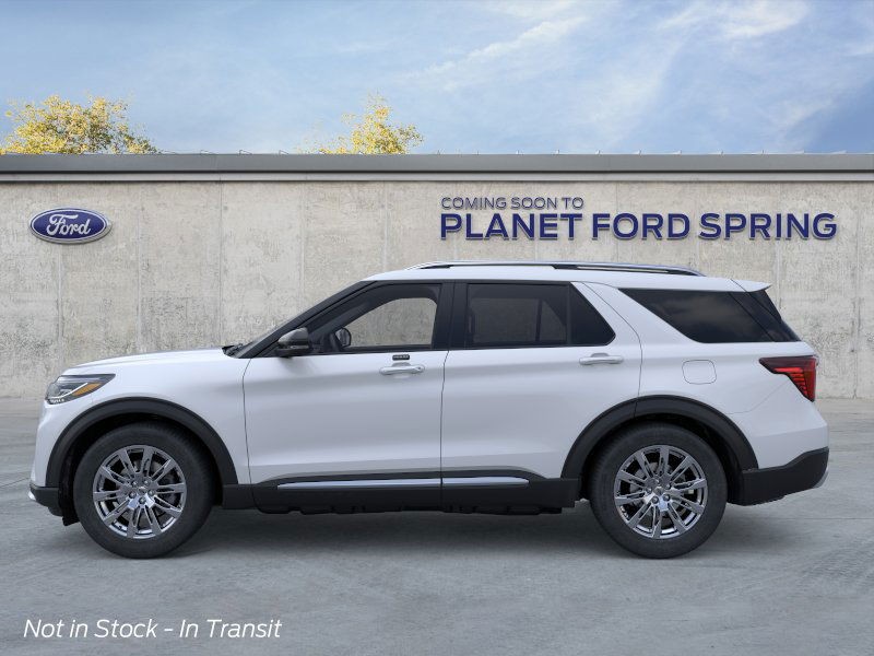 2026 Ford Explorer Platinum Space White Metallic at Planet Ford