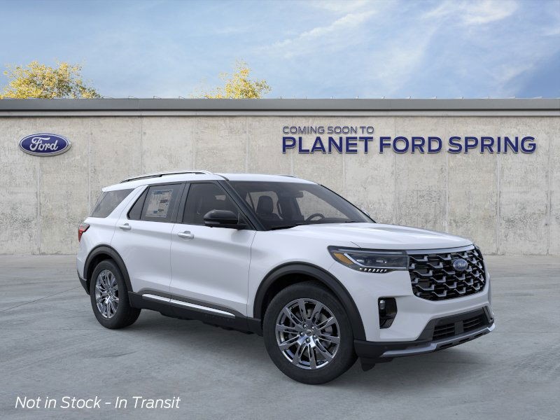 2026 Ford Explorer Platinum Space White Metallic at Planet Ford