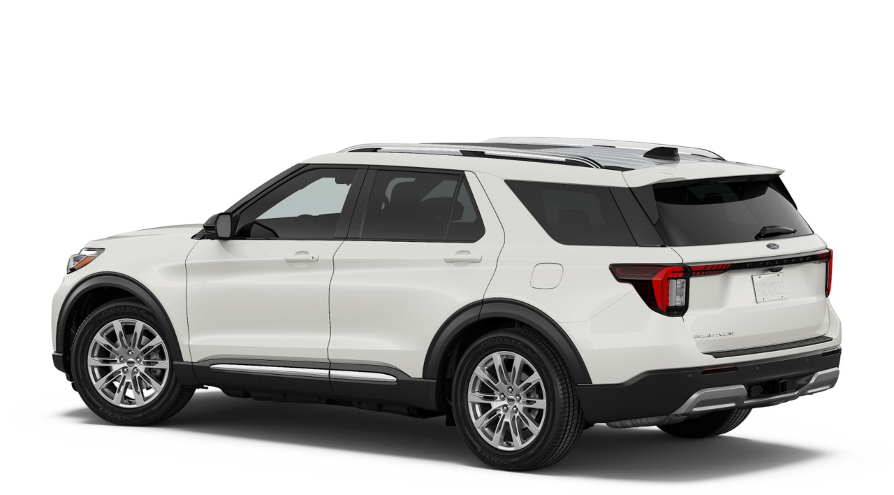2026 Ford Explorer Platinum Star White Metallic Tri-Coat at Planet Ford
