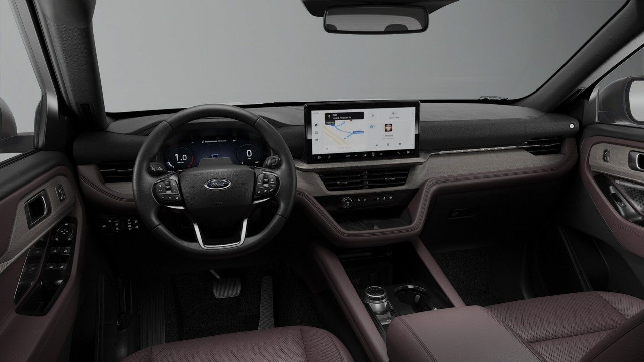 2026 Ford Explorer Platinum Star White Metallic Tri-Coat at Planet Ford