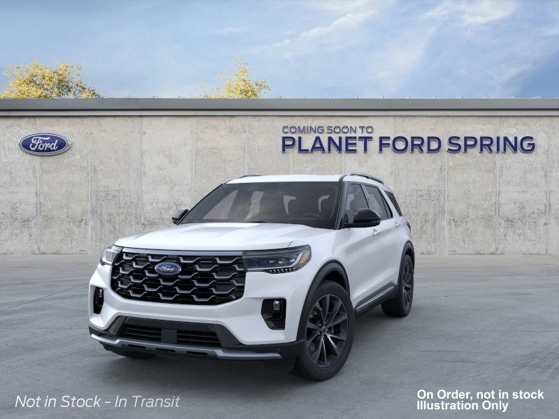 2026 Ford Explorer Platinum Star White Metallic Tri-Coat at Planet Ford