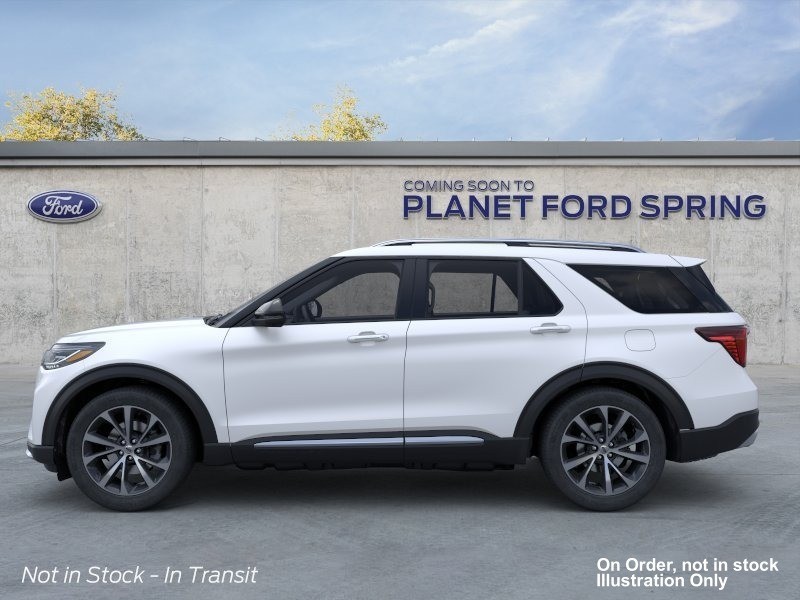 2026 Ford Explorer Platinum Star White Metallic Tri-Coat at Planet Ford