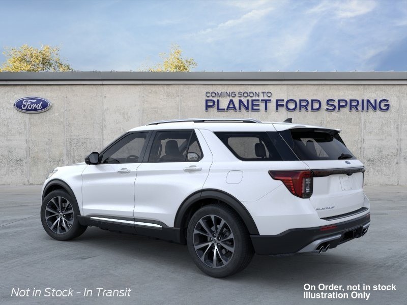 2026 Ford Explorer Platinum Star White Metallic Tri-Coat at Planet Ford