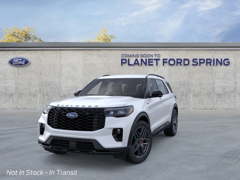 2026 Ford Explorer ST-Line Star White Metallic Tri-Coat at Planet Ford