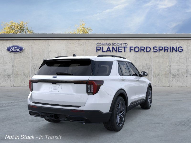 2026 Ford Explorer ST-Line Star White Metallic Tri-Coat at Planet Ford