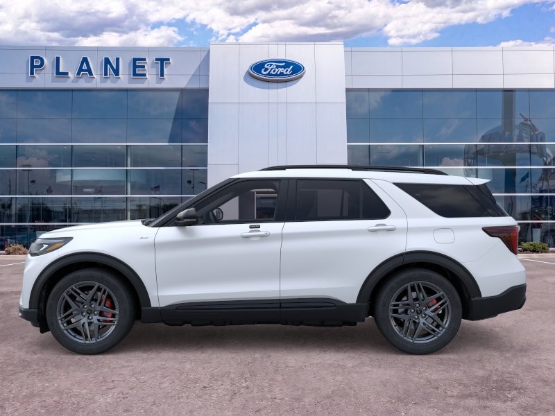 2026 Ford Explorer ST-Line Star White Metallic Tri-Coat at Planet Ford