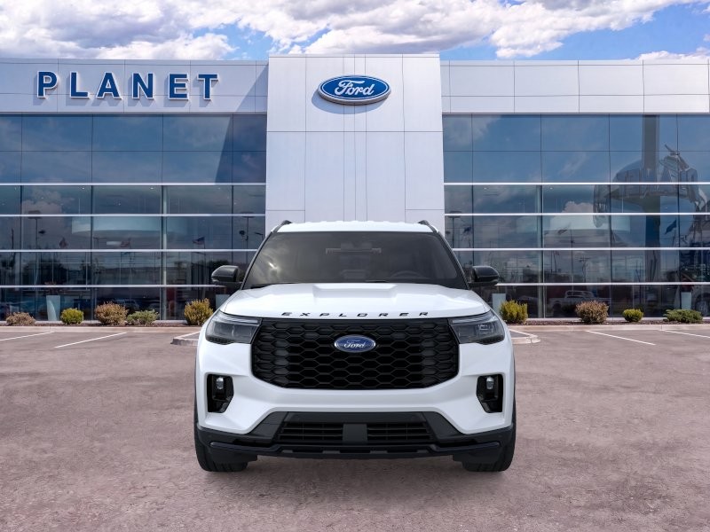 2026 Ford Explorer ST-Line Star White Metallic Tri-Coat at Planet Ford