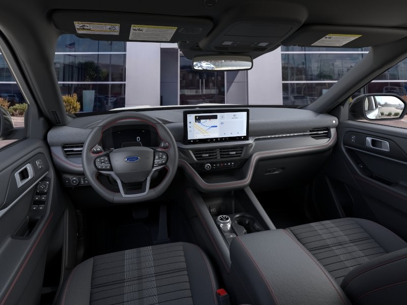 2026 Ford Explorer ST-Line Star White Metallic Tri-Coat at Planet Ford