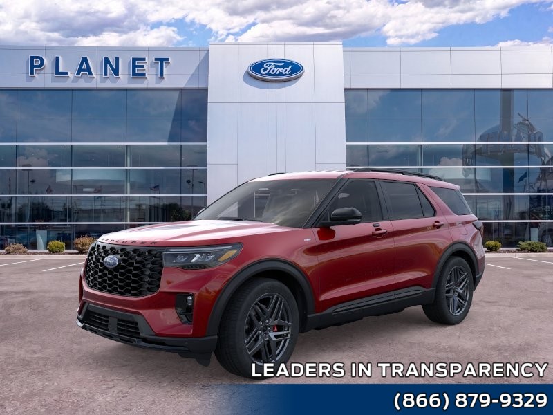 2026 Ford Explorer ST-Line Rapid Red Metallic Tinted Clearcoat at Planet Ford