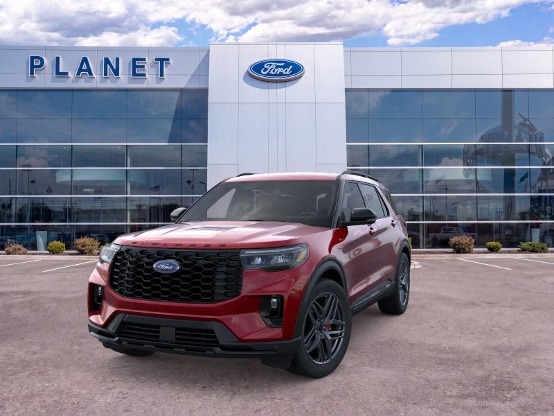 2026 Ford Explorer ST-Line Rapid Red Metallic Tinted Clearcoat at Planet Ford