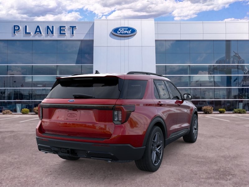 2026 Ford Explorer ST-Line Rapid Red Metallic Tinted Clearcoat at Planet Ford