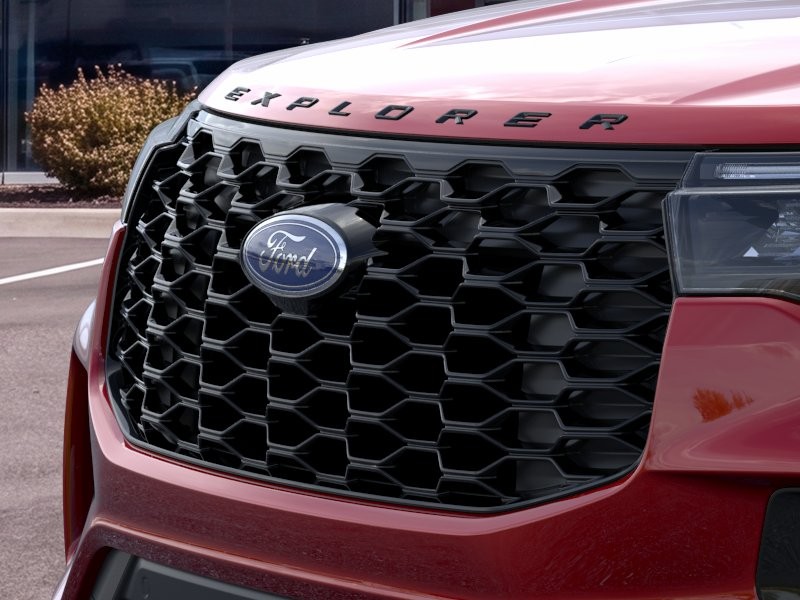 2026 Ford Explorer ST-Line Rapid Red Metallic Tinted Clearcoat at Planet Ford