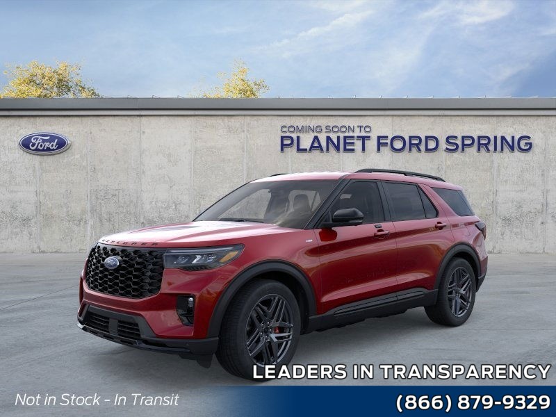 2027 Ford Explorer ST-Line Ruby Red Metallic Tinted Clearcoat at Planet Ford