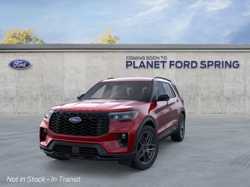 2027 Ford Explorer ST-Line Ruby Red Metallic Tinted Clearcoat at Planet Ford
