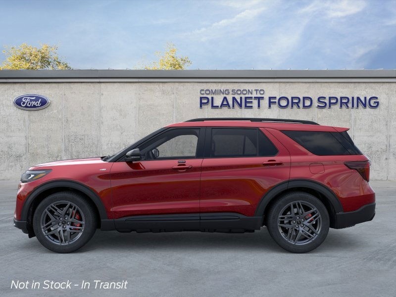 2027 Ford Explorer ST-Line Ruby Red Metallic Tinted Clearcoat at Planet Ford