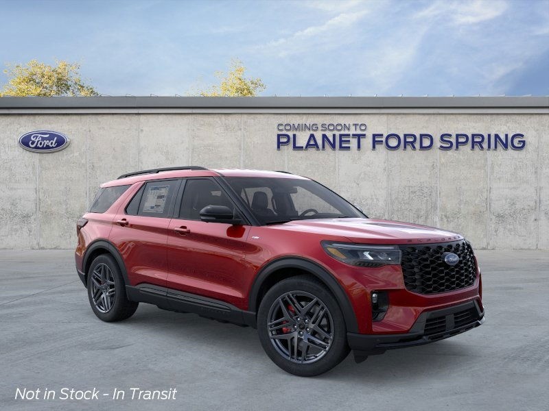 2027 Ford Explorer ST-Line Ruby Red Metallic Tinted Clearcoat at Planet Ford
