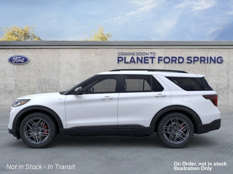 2026 Ford Explorer ST-Line Star White Metallic Tri-Coat at Planet Ford