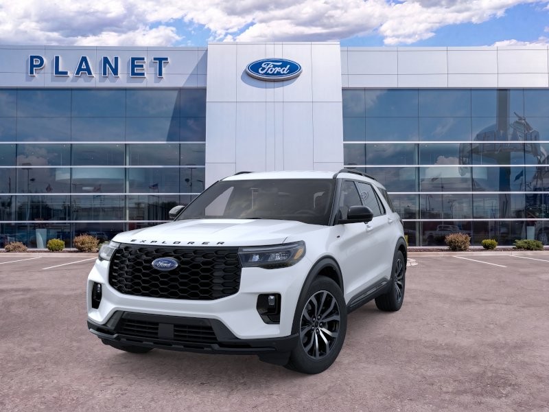 2026 Ford Explorer ST-Line Star White Metallic Tri-Coat at Planet Ford
