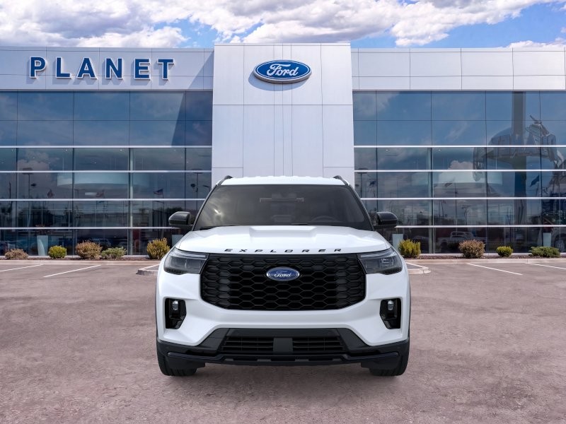 2026 Ford Explorer ST-Line Star White Metallic Tri-Coat at Planet Ford