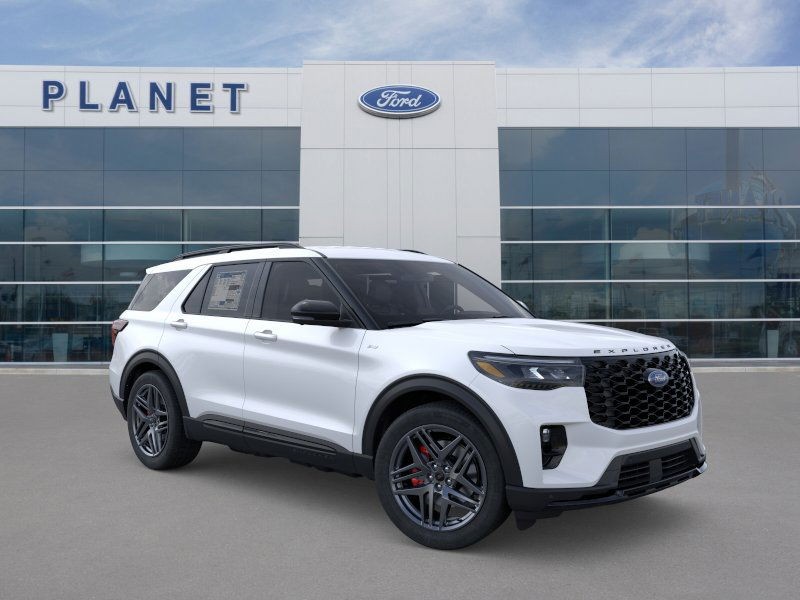 2026 Ford Explorer ST-Line Star White Metallic Tri-Coat at Planet Ford