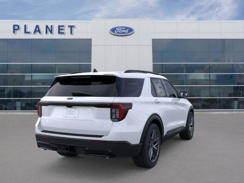 2026 Ford Explorer ST-Line Star White Metallic Tri-Coat at Planet Ford