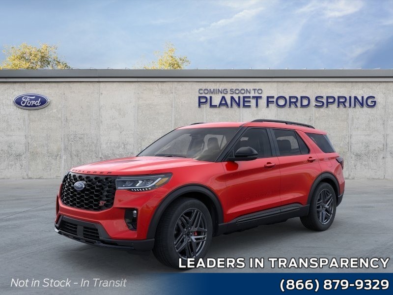 2026 Ford Explorer ST-Line Rapid Red Metallic Tinted Clearcoat at Planet Ford