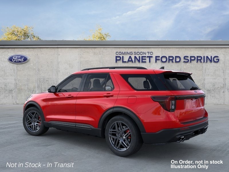 2026 Ford Explorer ST-Line Rapid Red Metallic Tinted Clearcoat at Planet Ford