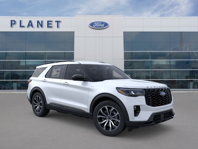 2026 Ford Explorer ST-Line Star White Metallic Tri-Coat at Planet Ford