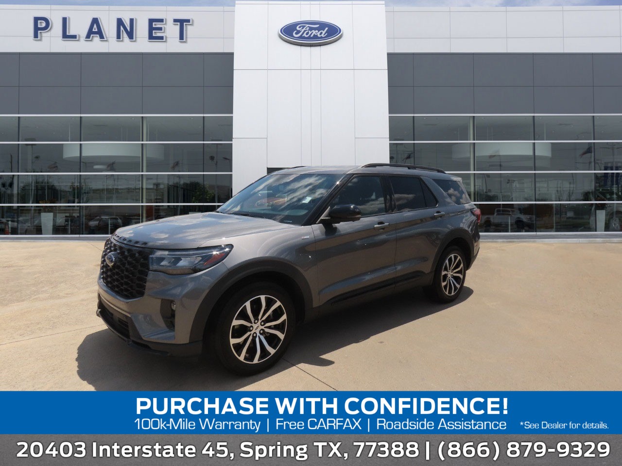2025 Ford Explorer ST-Line Gray at Planet Ford
