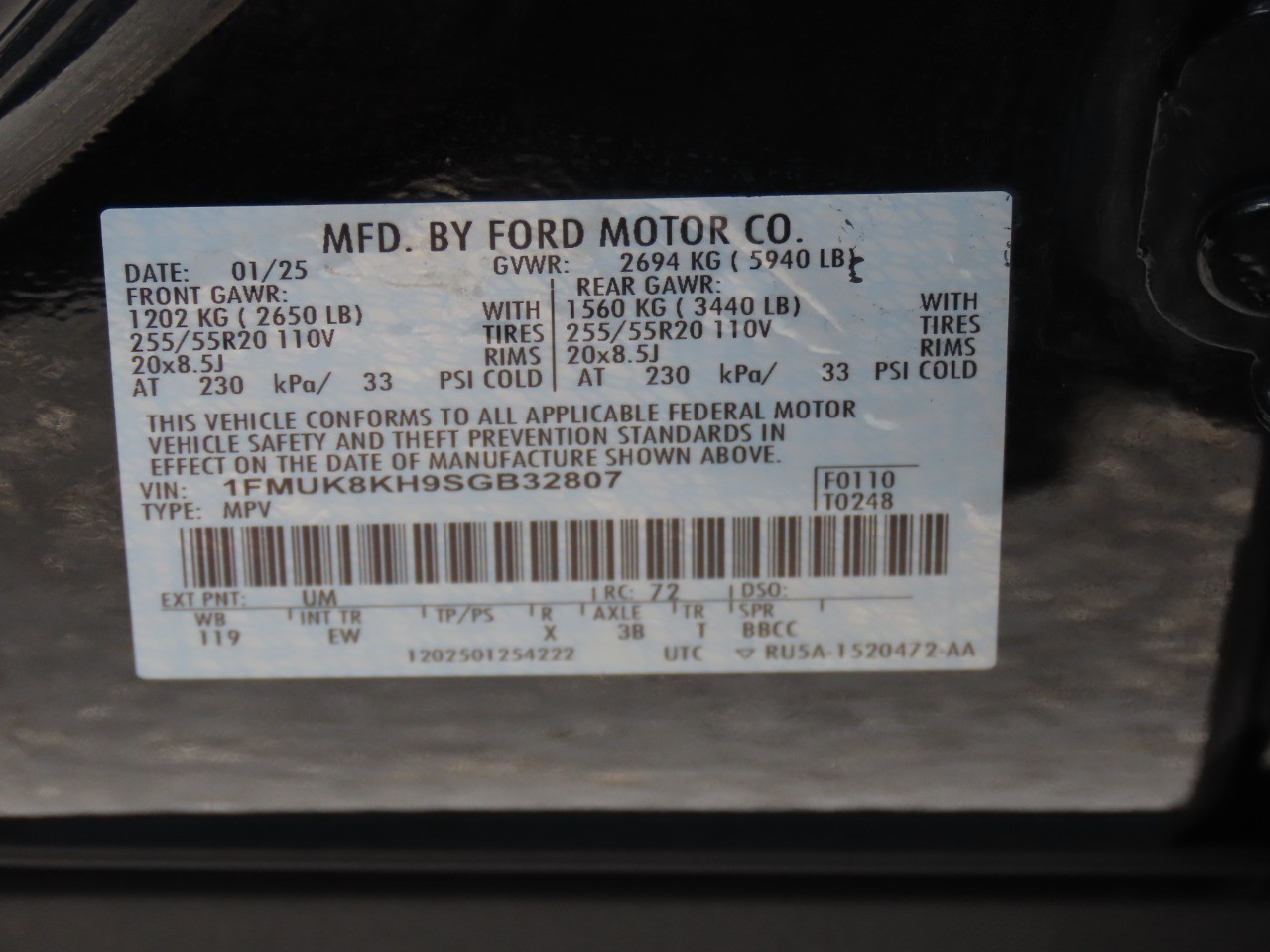 2025 Ford Explorer ST-Line Black at Planet Ford